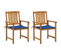 vidaXL Chaises de jardin 2 pièces bois d'acacia