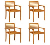 vidaXL Chaises de jardin 4 pcs. 59x55x85 cm bois massif acacia