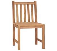 vidaXL Chaises de jardin 4 pcs. Bois massif teck