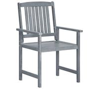 vidaXL Chaises de jardin 6 pcs. Bois massif acacia gris