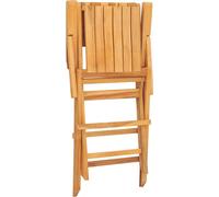 vidaXL Chaises de jardin 6 pcs. Pliable 55x61x90 cm bois massif teck