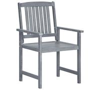 vidaXL Chaises de jardin Lot de 8 Bois massif d'acacia Gris