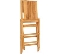 vidaXL Chaises de jardin 8 pcs. Pliable 47x62x90 cm bois massif teck