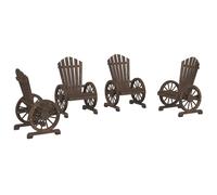 vidaXL Chaises de jardin Adirondack 4 pcs. Sapin massif
