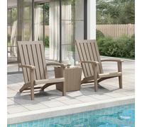 vidaXL Chaises de jardin Adirondack - Lot de 2 - Marron clair
