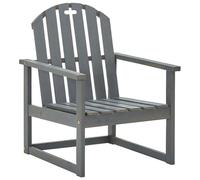 vidaXL Chaises de jardin avec accoudoirs 2 pcs. Gris Bois massif Acacia