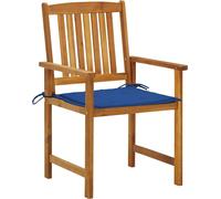 vidaXL Chaises de jardin avec coussins 2 pcs. Bois massif acacia