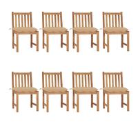vidaXL Chaises de jardin avec coussins