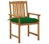 vidaXL Chaises de jardin avec coussins 4 pcs. Bois massif acacia