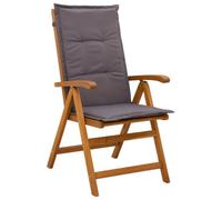 vidaXL Chaises de Jardin inclinables 8 pc Naturel Bois d'Acacia Massif