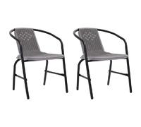 vidaXL Chaises de jardin lot de 2