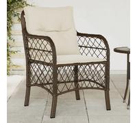 vidaXL Chaises de jardin marron