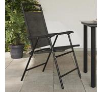VIDAXL Chaises de jardin pliables - Gris mélangé
