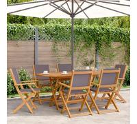 vidaXL Chaises de jardin pliantes