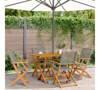vidaXL Chaises de jardin pliantes lot de 4