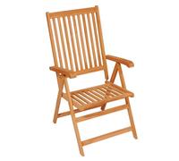 vidaXL Chaises de jardin réglables avec coussins 8 pcs. Bois massif teck