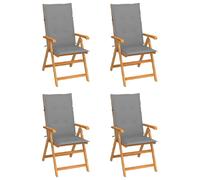 vidaXL Chaises de jardin - Teck solide