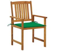 vidaXL Chaises de jardin avec coussins 4 pcs. Bois massif acacia
