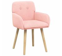 vidaXL Chaises de Salle à Manger 2 pcs Bouclé Rose 59 x 57 x 85 cm, Chaises de Salle à Manger élégantes, Assise Ergonomique, Tissu en Poly, Bois renforcé, Coussins en Mousse, mobilier intérieur Chic
