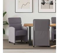 vidaXL Chaises de salle à manger 2 pcs Gris 58 x 65 x 98 cm Faux cuir
