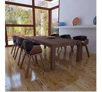 vidaXL Chaises de salle à manger 6 pcs Bois courbé et similicuir