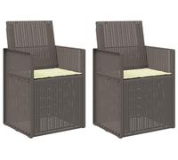 vidaXL Chaises de salle à manger de jardin en PP