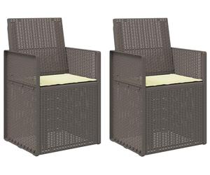 vidaXL Chaises de salle à manger de jardin en PP