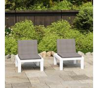 vidaXL Chaises de salon de jardin - Lot de 2