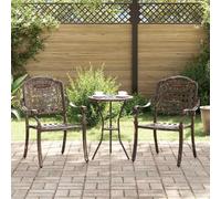vidaXL Chaises d'extérieur standard - Fonte bronze
