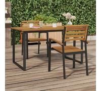 vidaXL Chaises empilables lot de 2