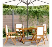 vidaXL Chaises inclinables de jardin - Lot de 4