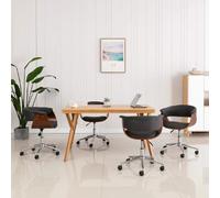 vidaXL Chaises pivotantes à manger - Gris