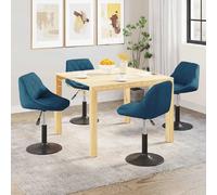 VIDAXL Chaises pivotantes - Bleu
