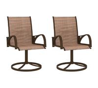 vidaXL Chaises pivotantes de jardin