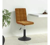 vidaXL Chaises Pivotantes Lot de 4 - Marron Velours