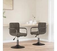 vidaXL Chaises pivotantes x2