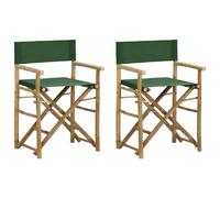 vidaXL Chaises pliables de directeur lot de 2