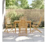 vidaXL Chaises pliables de jardin lot de 4 53x66x99 cm bambou, chaise pliable, meuble d'extérieur, chaise à manger, meuble 3278514