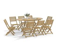 vidaXL Chaises de jardin 8 pcs. Pliable 48,5x61,5x87 cm Bois massif Acacia