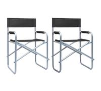 vidaXL Chaises réalisateur - Lot de 2