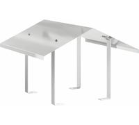 vidaXL Chapeau de cheminée argenté 50 x 50 x 37 cm acier inoxydable