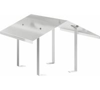 vidaXL Chapeau de cheminée argenté 50 x 60 x 37 cm acier inoxydable
