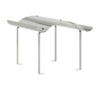 vidaXL Chapeau de cheminée Argenté 59,5 x 50 x 36,5 cm, Jardin et terrasse, cheminée inox moderne, chauffage extérieur, accessoire durable, chapeau élégant en acier
