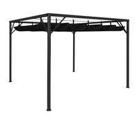 vidaXL Chapiteau de jardin avec auvent rétractable 3x3 m Anthracite 47954