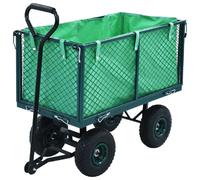 vidaXL Chariot à Main Jardin Vert - 350 kg