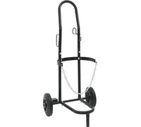 vidaXL Chariot à main noir et rouge 49 x 49 x 101 cm Acier