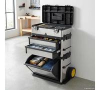 vidaXL Chariot à outils 3 pièces