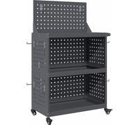 vidaXL Chariot à outils anthracite 65 x 35 x 111 cm Acier laminé à froid