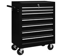 vidaXL Chariot à outils d'atelier - Noir