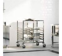 vidaXL Chariot à plateaux 12 bacs GN 75x55x87 cm acier inoxydable, support à plateaux, chariot de boulangerie, support à 4108074 Or